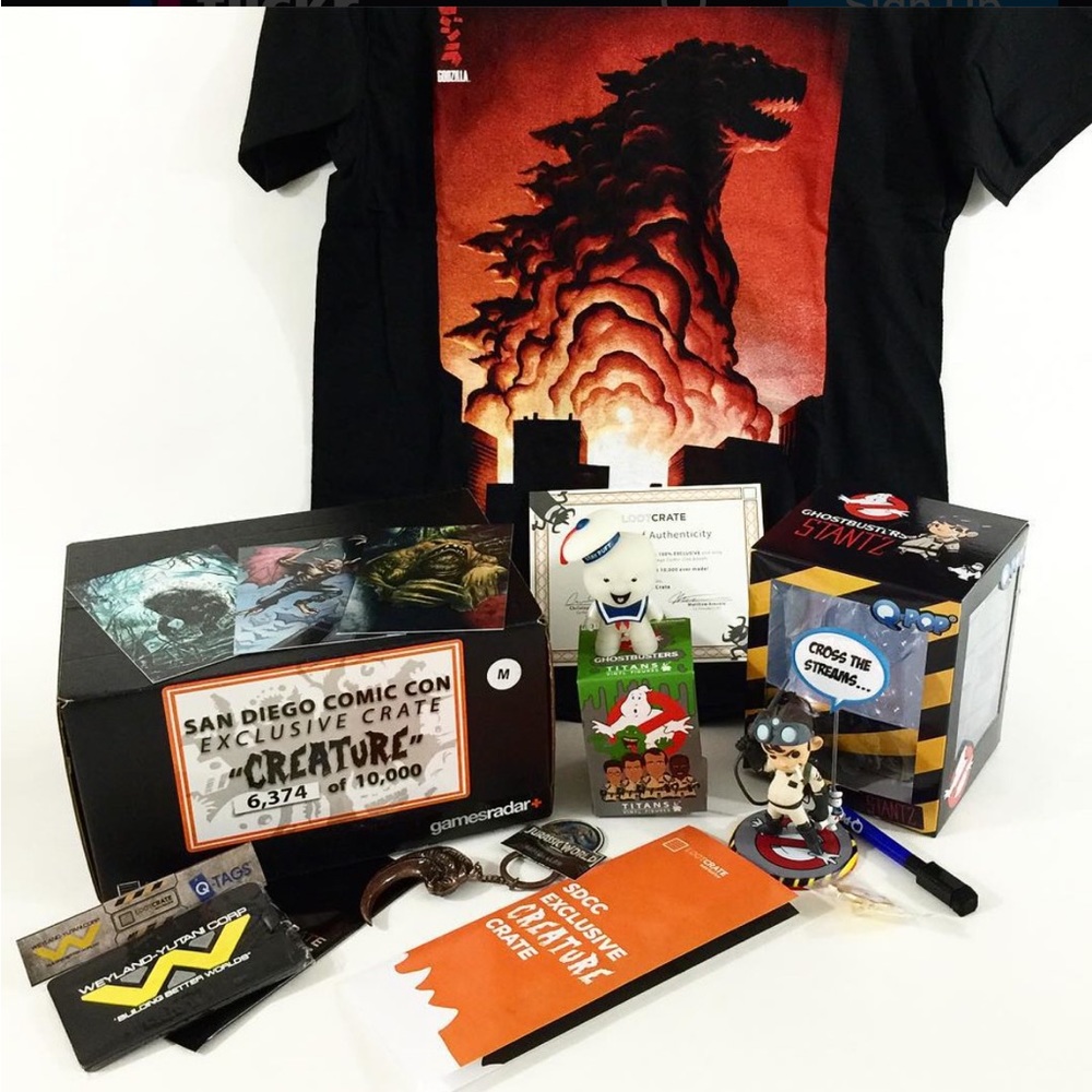 Loot Crate San Diego Comic Con 2015 Exclusive Crate “creature” Size Small